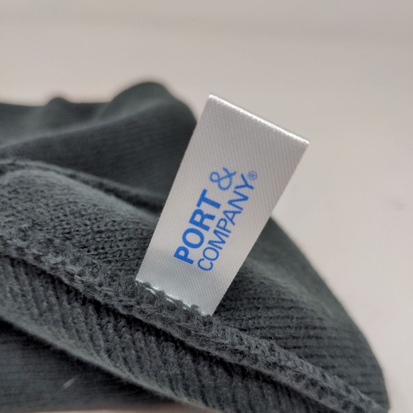 Port & Company Men's Knit Beanie Hat Black Embroidered Veltyma Fungicide Logo - Picture 11 of 12